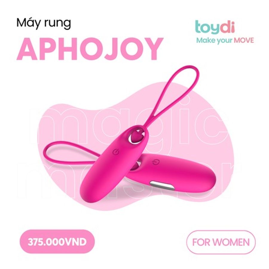 Trứng mini massage rung cao cấp dành cho cô bé giải toả Aphojoy Mini nhiều chế độ rung chính hãng 