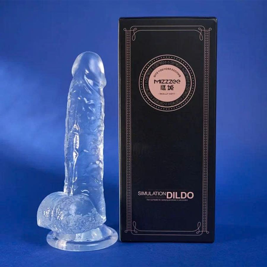 DILDO TRONG SUỐT CRYSTAL MỀM DẺO SIZE KHỦNG 20.5CM