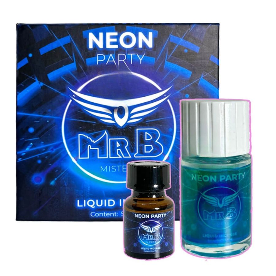 Chai hít tăng khoái cảm Combo Popper Ram Neon Party Xanh Dạ Quang 50ml Chính hãng Mỹ