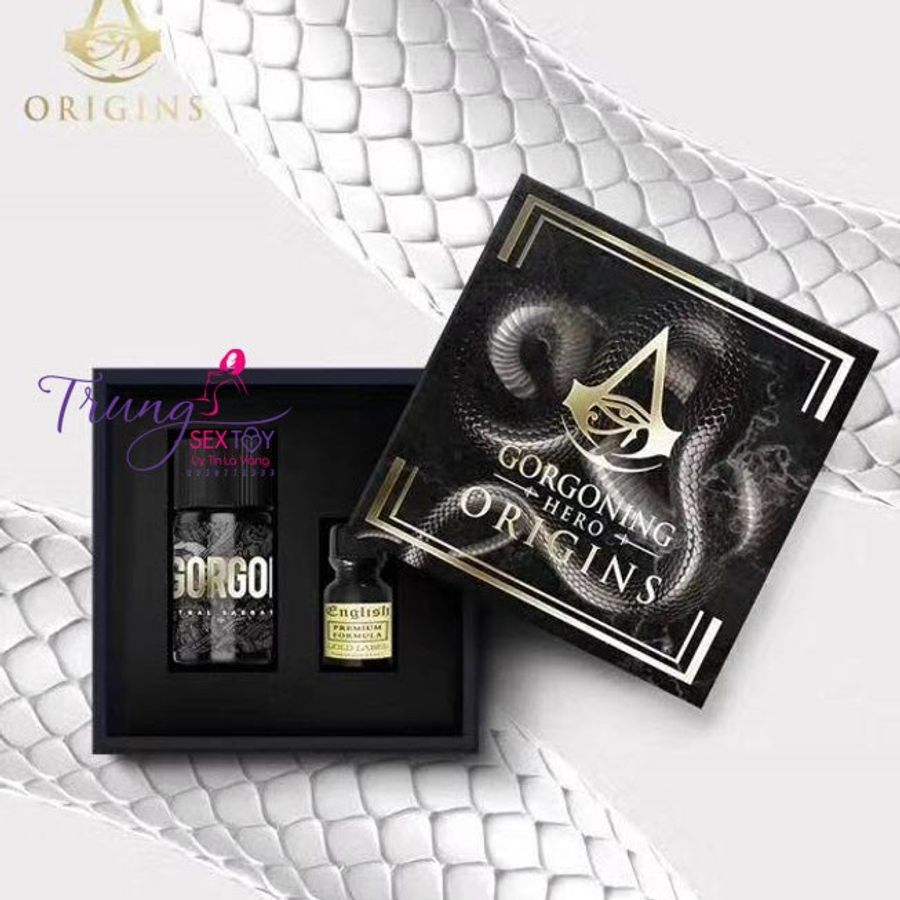 Chai hít tăng khoái cảm Combo Popper Gorgoning Hero Origins 50ml Chính hãng Mỹ