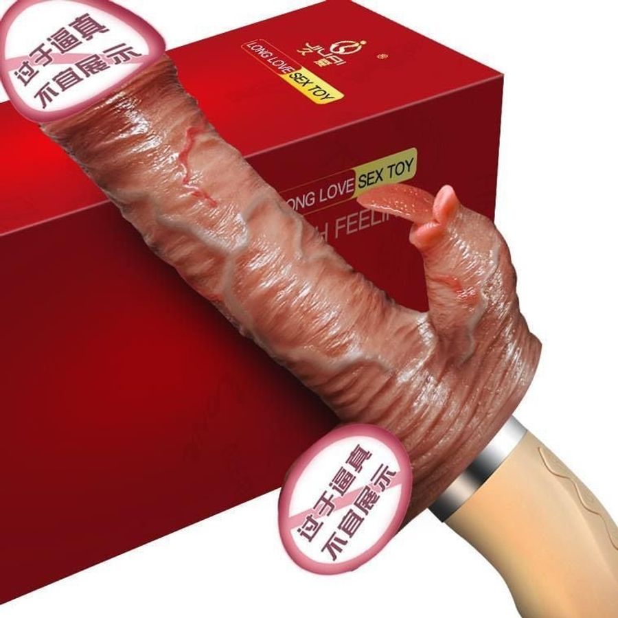 DV Cầm Tay, Có nhánh lưỡi siêu mềm, Size to, Nhiều chế độ rung thụt , Nhiệt độ Sạc điện