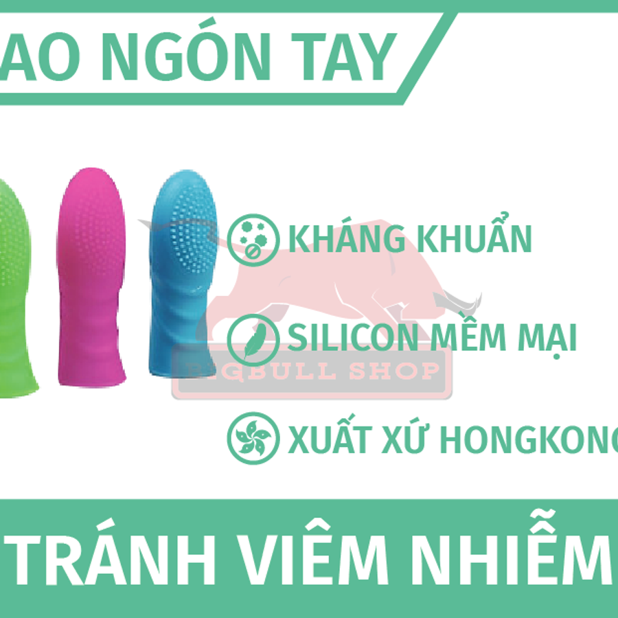 Bao tay ngón tránh viêm nhiễm có gai sử dụng nhiều lần chính hãng