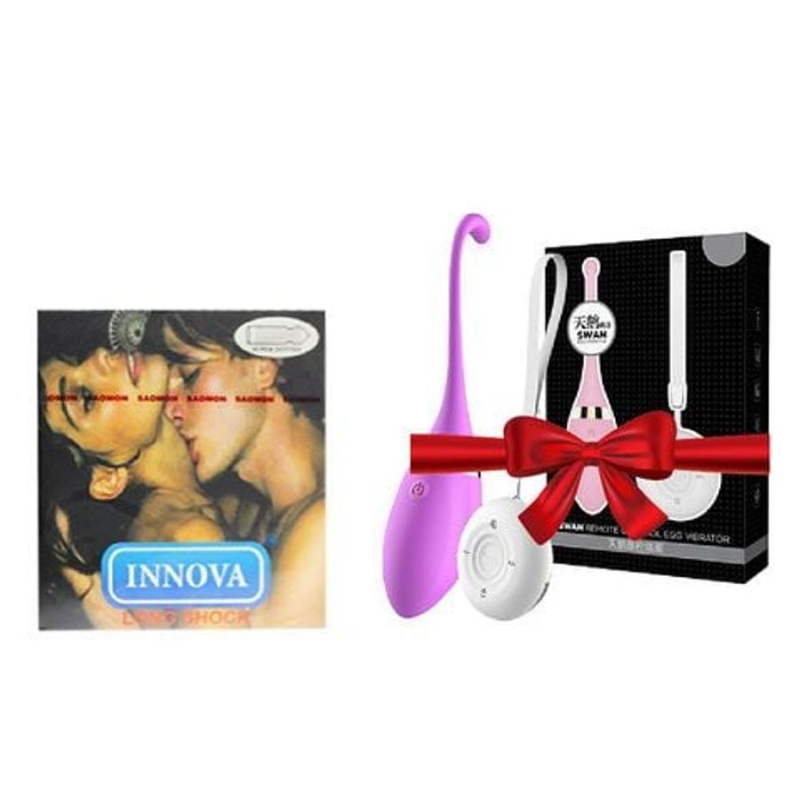 Bao cao su Innova + trứng rung điều khiển từ xa Leten Chính Hãng Cao Cấp