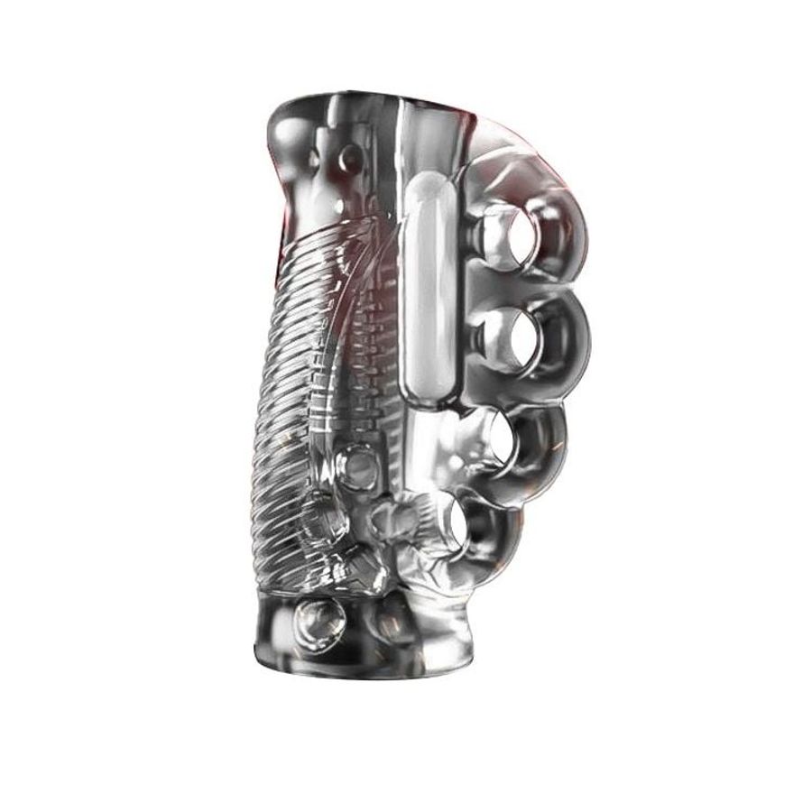 Cốc Âm đạo dành cho Nam Giới Boxing Galaku Có Gân Gai Bi To Trong Suốt Siêu Mềm có rung Sạc Điện chính hãng 373750