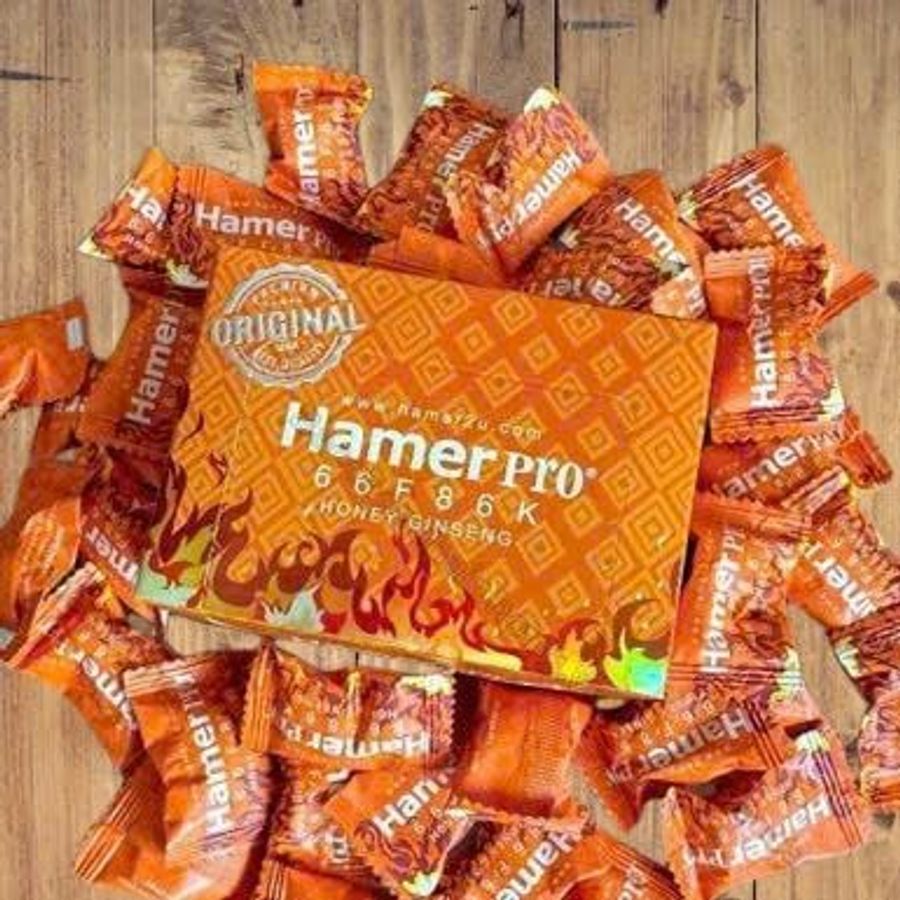 Kẹo ngậm  tăng cường sinh lực và kéo dài dành cho nam Hamer Pro Honey Ginseng 1 viên
