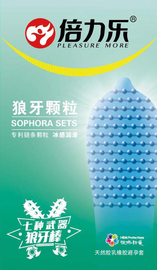 Bao cao su gân gai HẠT NỔI PLEASURE MORE (HỘP 10 CÁI)