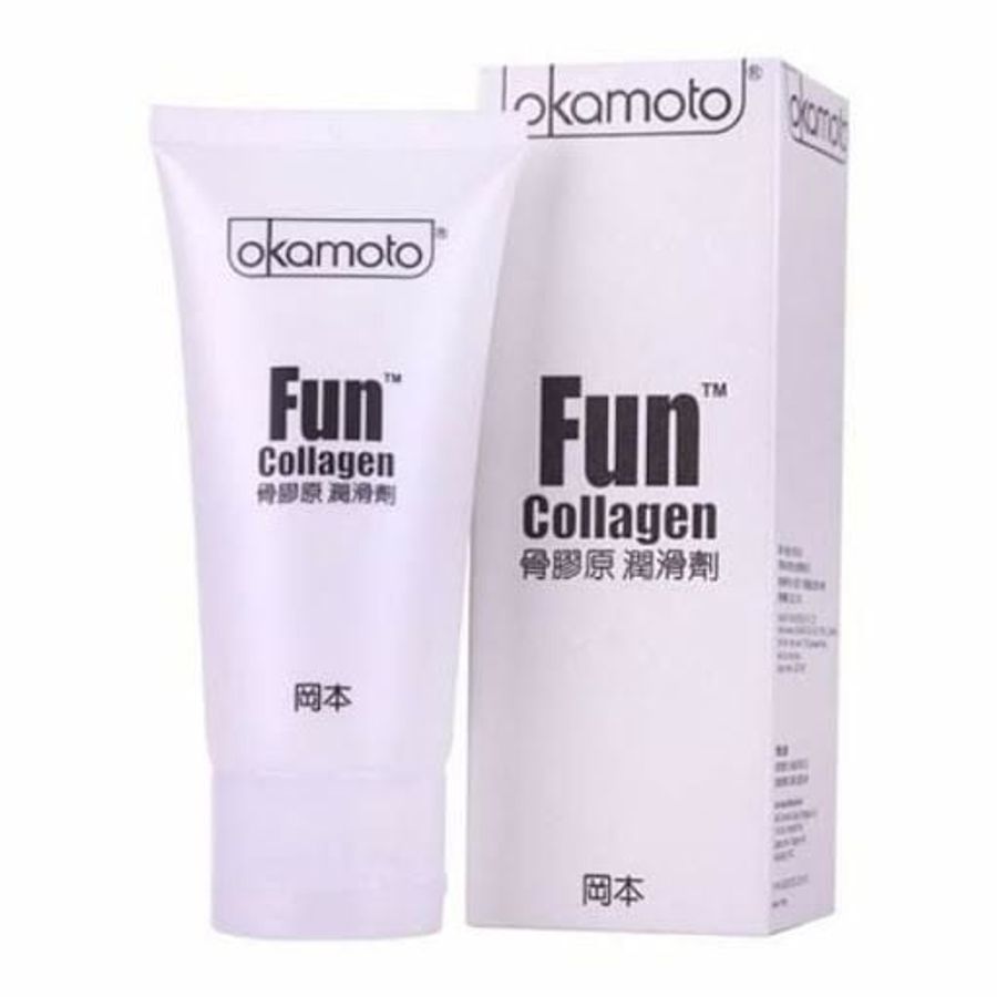 Gel tạo trơn siêu mượt lâu khô cấp ẩm OKAMOTO FUN COLLAGEN cao cấp chính hãng