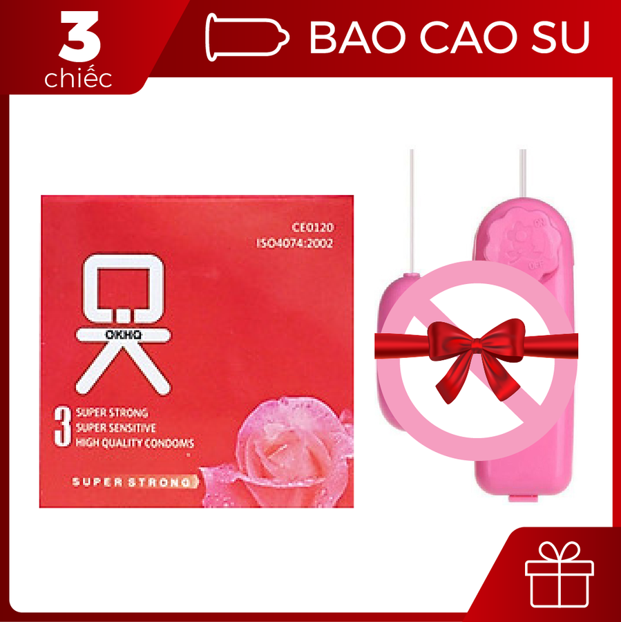 [Siêu combo] Bao cao su OK + trứng rung 1 đầu