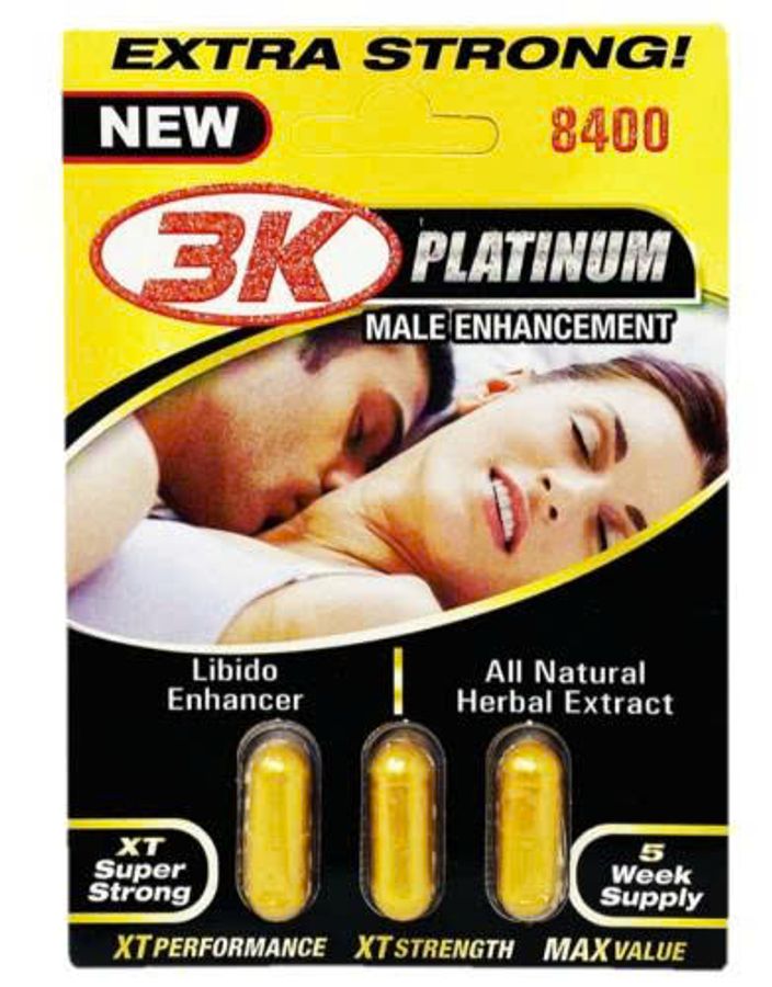 Viên uống tăng cường sinh lý nam 3KO Gold 8400mg Extra Strong cao cấp 3 Viên 7 Ngày