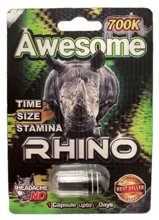 Viên uống tăng cường sinh lý nam Awesome Rhino 700K cao cấp 1 Viên 7 Ngày