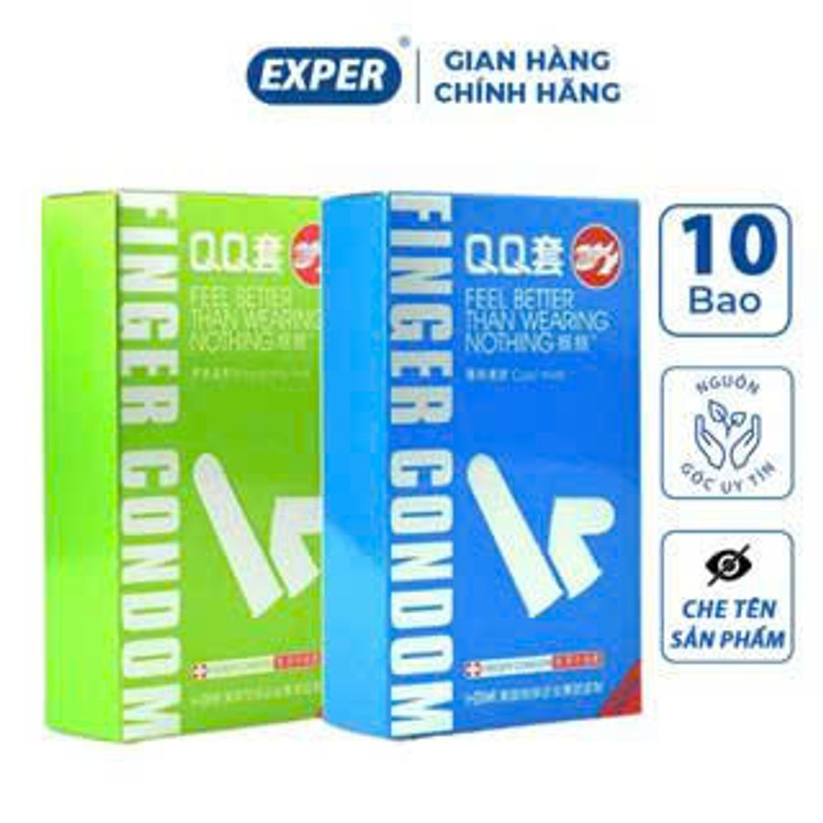 Bao Cao Su Ngón Tay Pleasure More - Tinh chất Nha Đam - Hộp 10 Cái