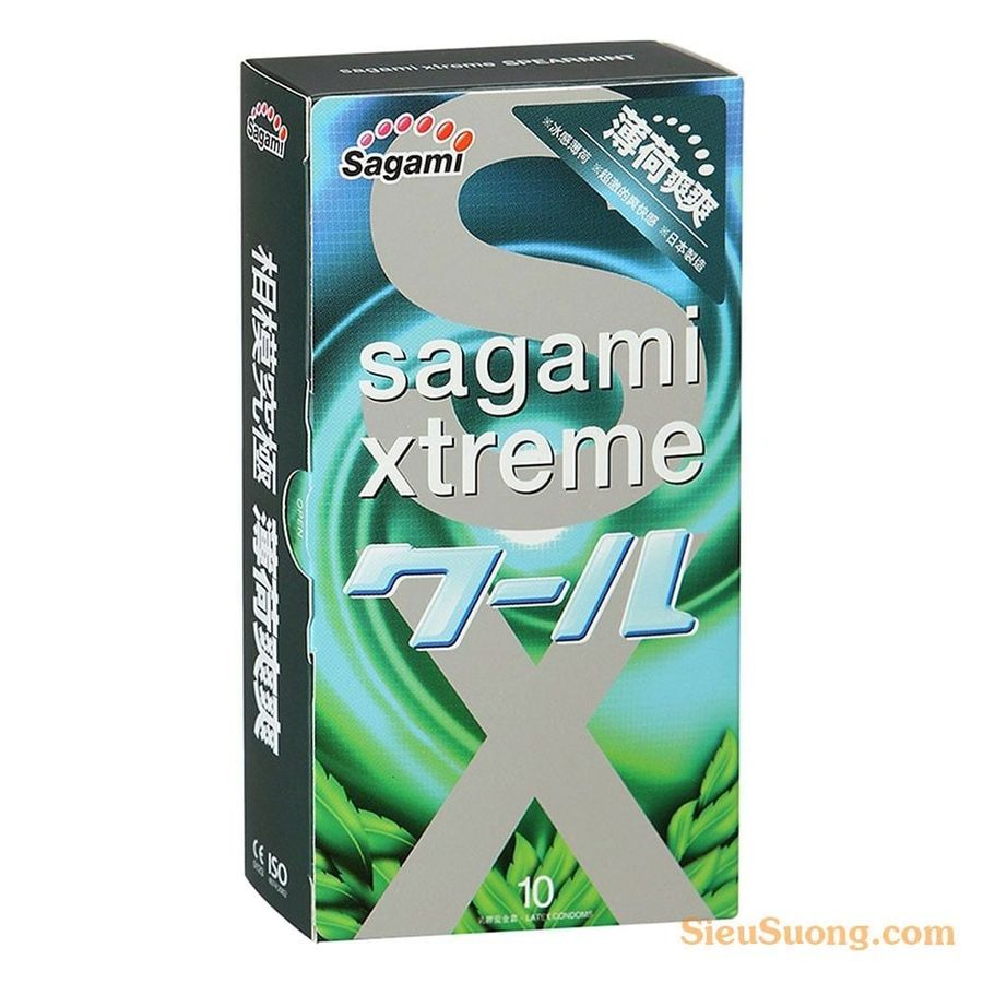 BCS SAGAMI XTREME SPEARMINT (HỘP 10 CÁI)