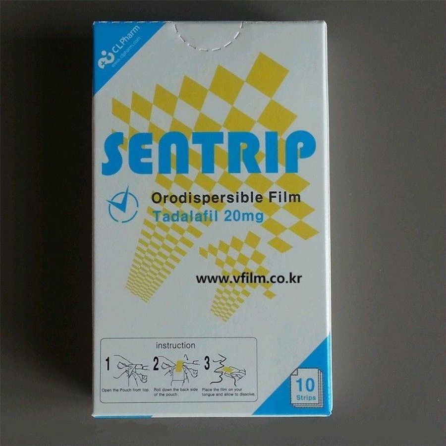 Tem hỗ trợ kéo dài và cường dương nam Sentrip tem ngậm Hàn Quốc 10 tem chính hãng