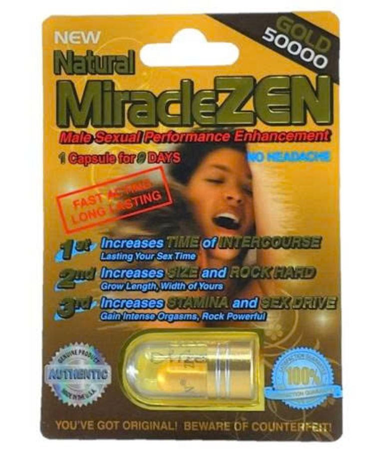 Viên uống tăng cường sinh lý nam Miracle Zen Gold 50000mg cao cấp 1 Viên 7 Ngày