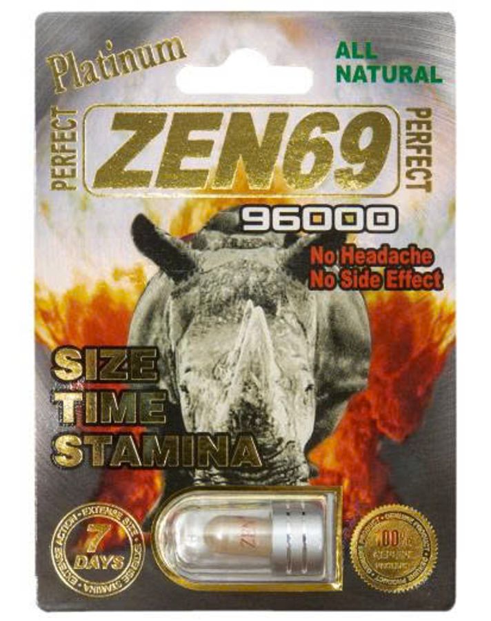 Viên uống cao cấp tinh chất thiên nhiên dành cho phái mạnh Perfect Rhino Zen 69 96000mg 1 Viên