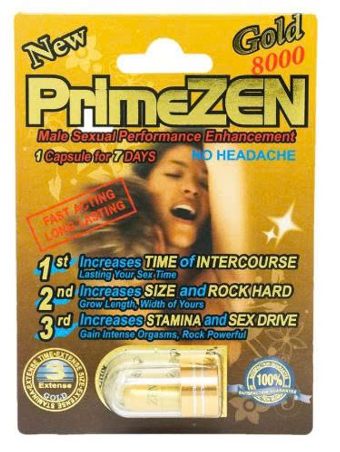 Viên uống tăng cường sinh lý nam Prime Zen Gold 8000mg New Label cao cấp 1 Viên 7 Ngày