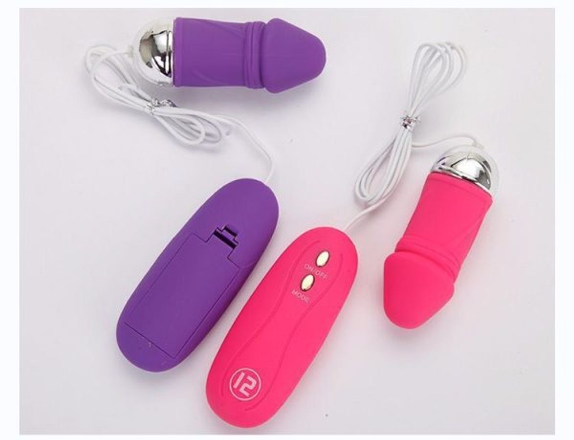 Trứng rung tình yêu cao cấp 12 chế độ thông minh hình dạng dương vật Cao cấp Chính Hãng