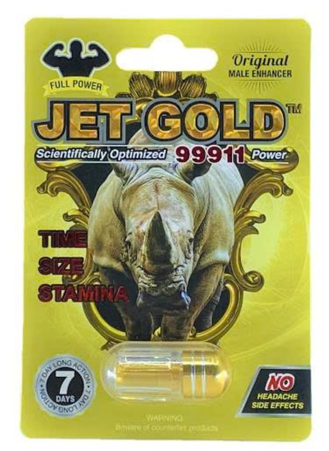 Viên uống tăng cường sinh lý nam Rhino Jet Gold 99911 Full Power cao cấp 1 Viên 7 Ngày