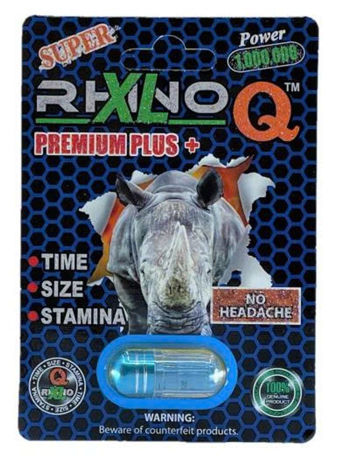 Viên uống tăng cường sinh lý nam Rhino XL Q PREMIUM PLUS+ cao cấp 1 Viên 7 Ngày