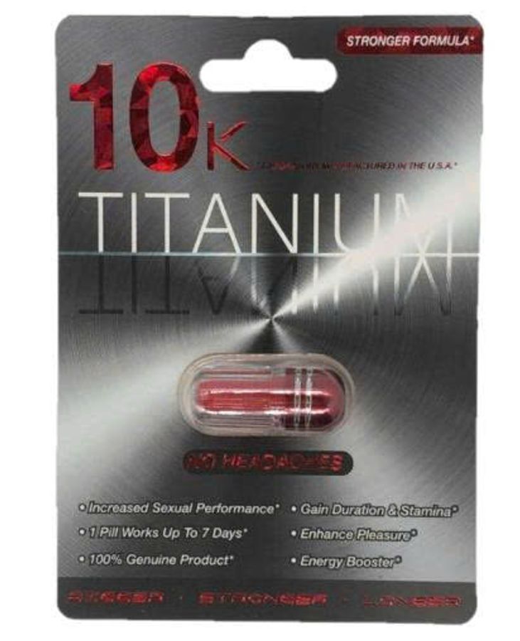 Viên uống tăng cường sinh lý nam Titanium 10K Stronger Formula cao cấp 1 Viên 7 Ngày