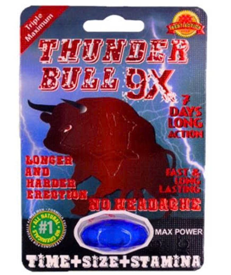 Viên uống tăng cường sinh lý nam Thunder Bull 9X Tripple Maximum cao cấp 1 Viên 7 Ngày