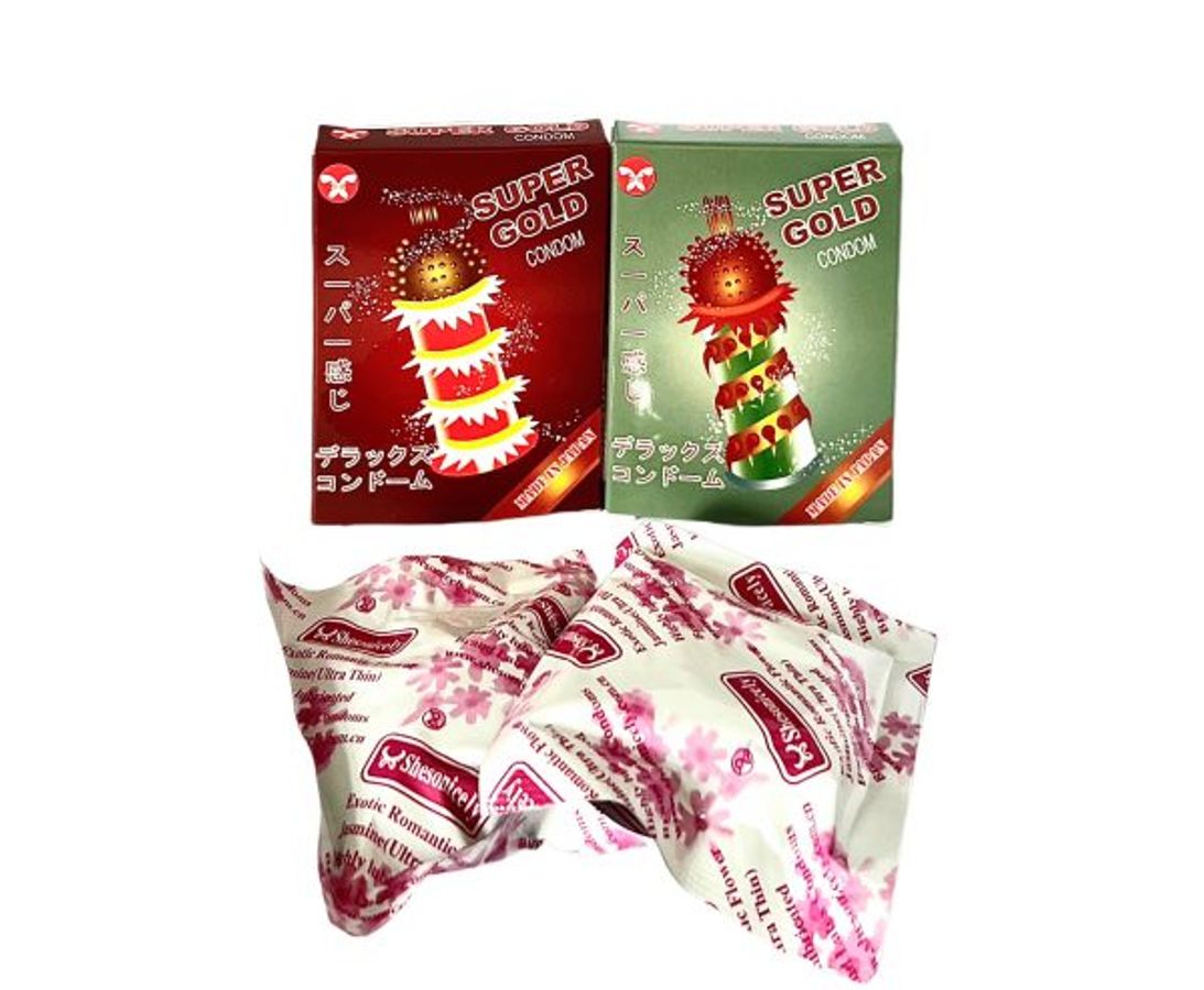 Bao cao su Super Gold (hộp 2 cái ngẫu nhiên )