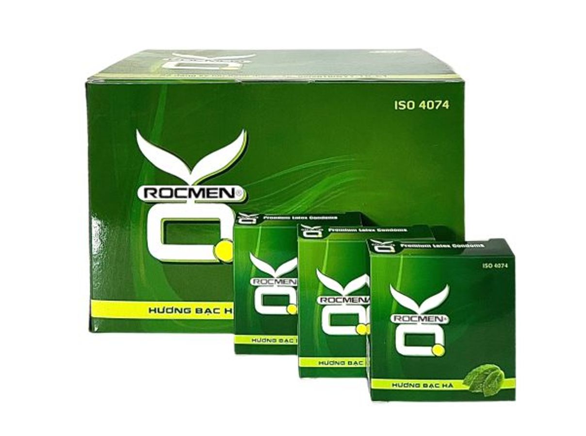 Bao cao su gia đình Ok Rocmen Bạc Hà hộp 144 chiếc chính hãng 368334