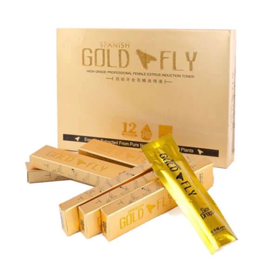 Tăng Ham Muốn dành cho nữ Gold Fly dạng nước 12 gói 5ml chính hãng