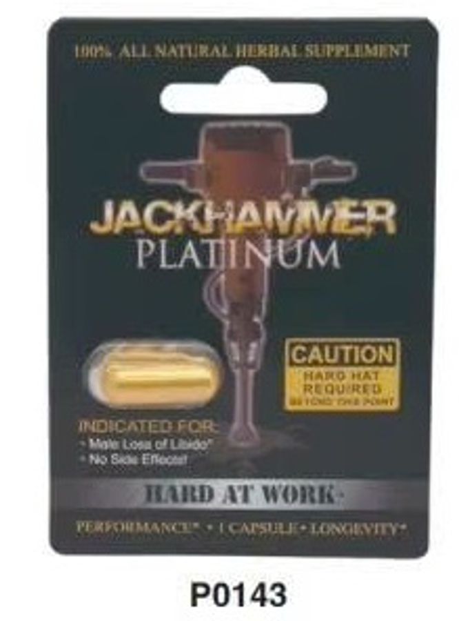Viên uống tăng cường sinh lý nam JackHammer Platinum cao cấp 1 Viên 7 Ngày