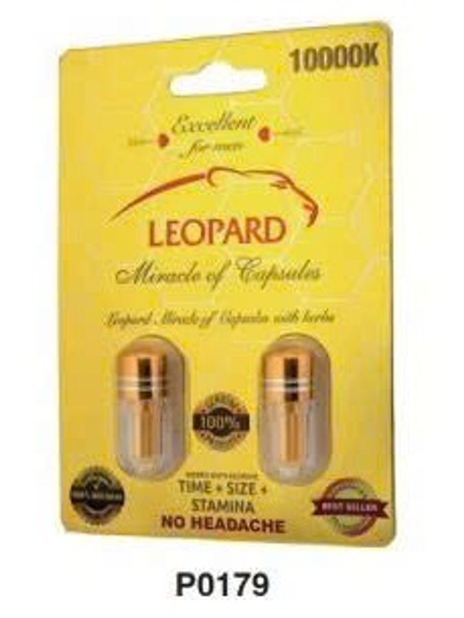 Viên uống tăng cường sinh lý nam Leopard 10000K Miracle of Capsules cao cấp 2 Viên 7 Ngày