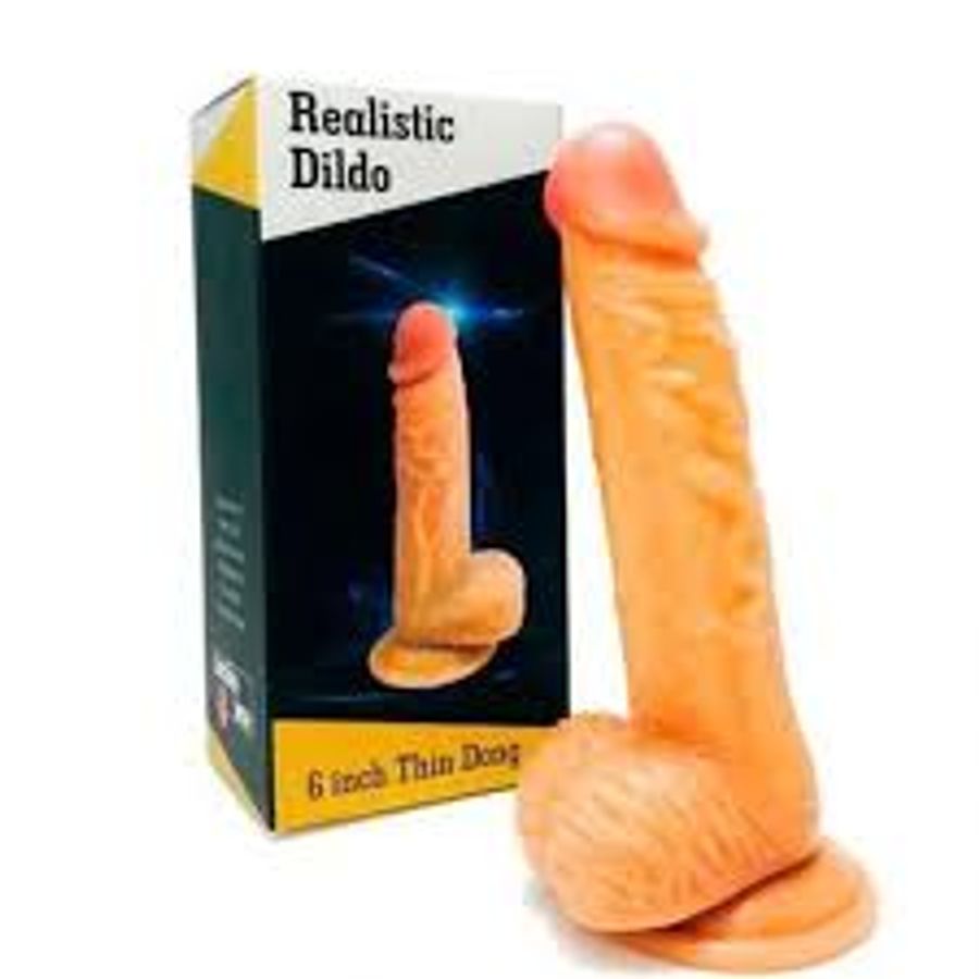 Dương Vật Giả Realistic Dildo 6 Inch Thin Dong Như Thật Kích Thước 12*3cm Dành Cho Nữ 365596