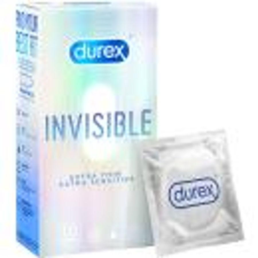 Bao cao su Durex Invisible Extra Thin Extra Sensitive (Hộp 10 cái)