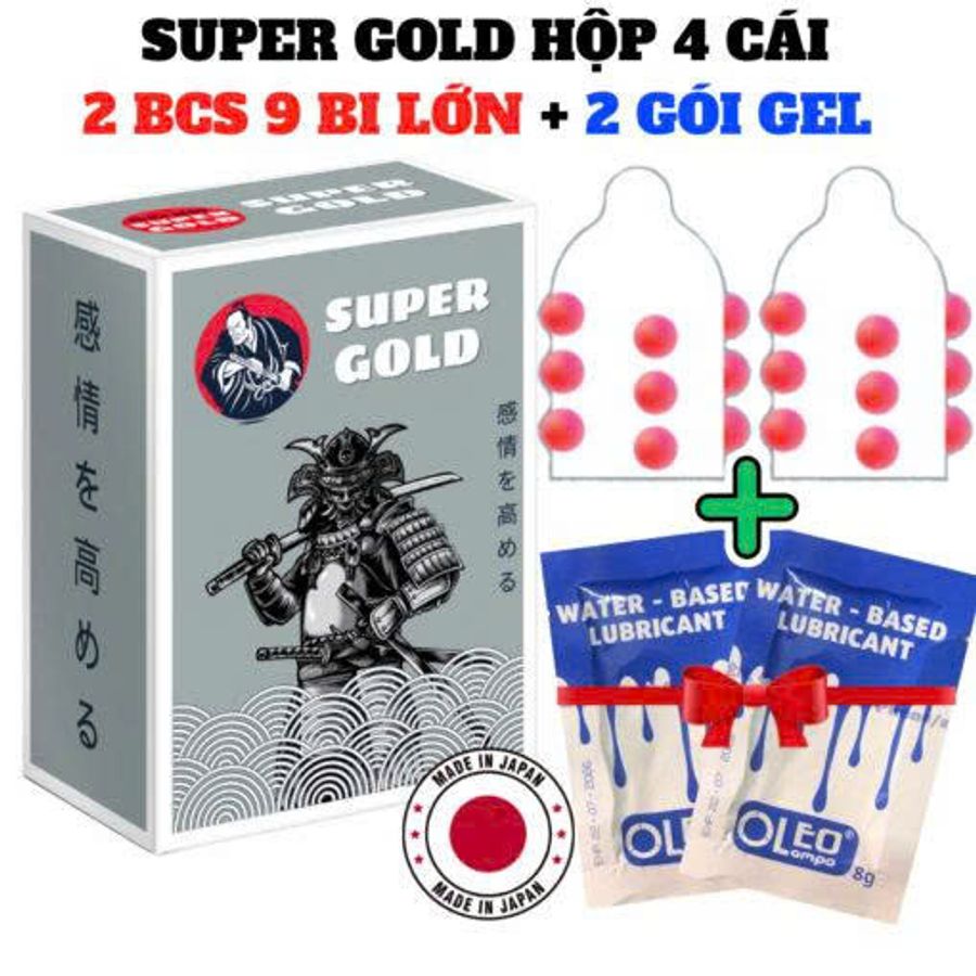 Bao Cao Su 9 Bi Super Gold Hộp 2 Cái 364071
