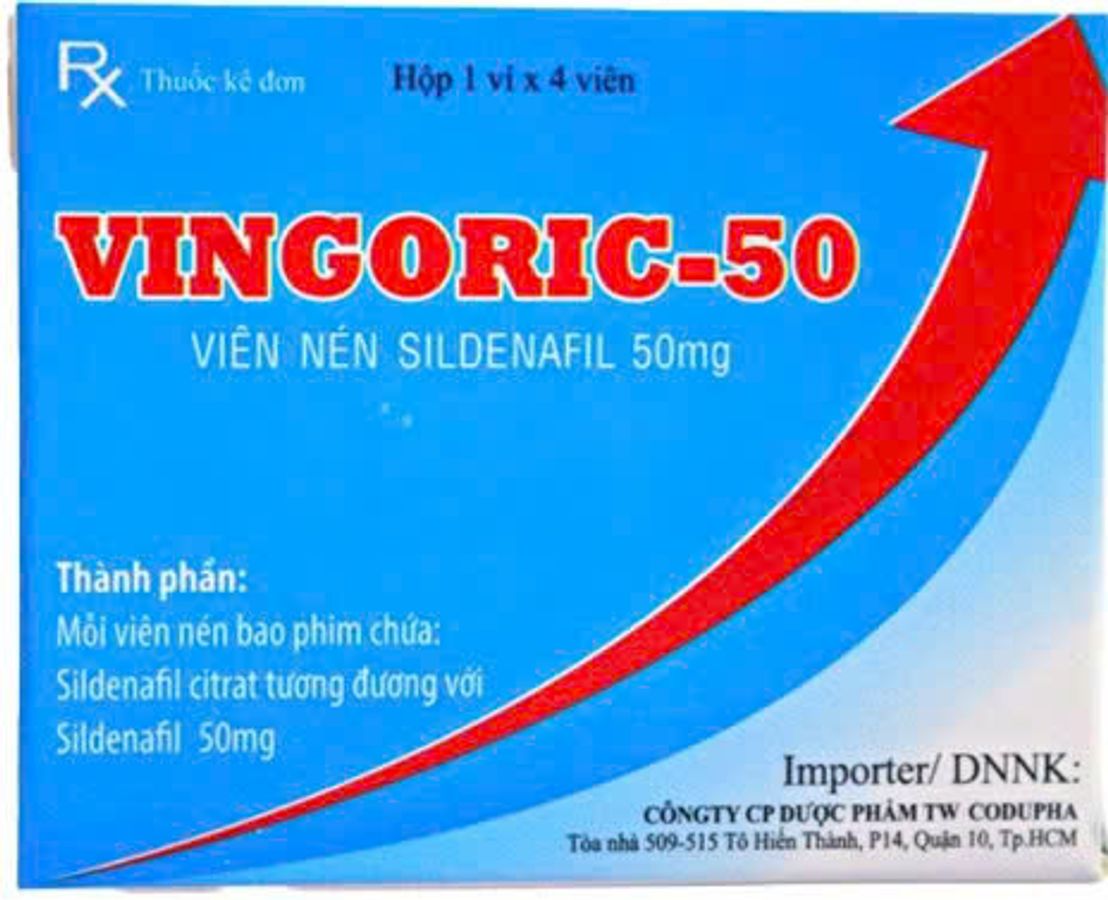 Viên hỗ trợ sinh lực nam giới Vingoriic-50 Cian Healthcare 4 viên