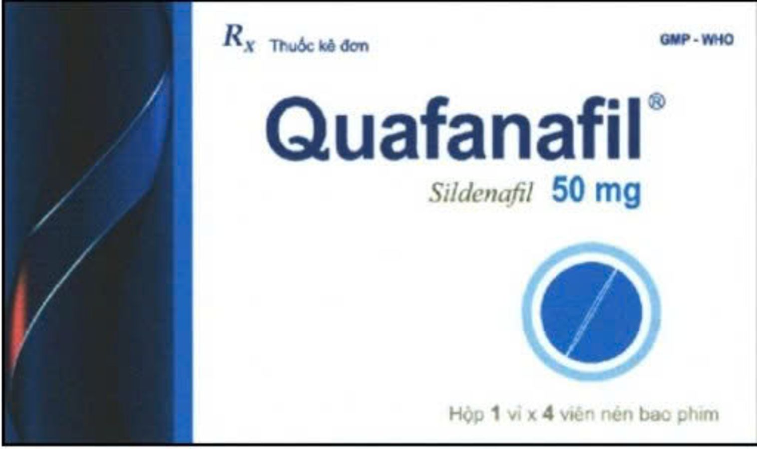 Viên hỗ trợ sinh lực nam giới Quafanafill 50mg 4 viên