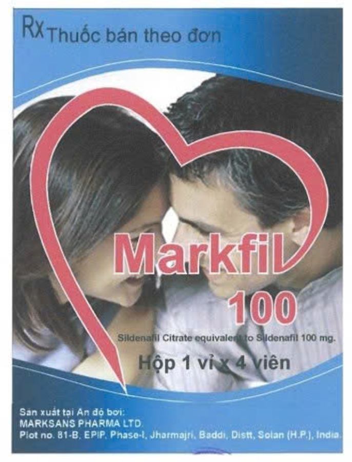 Viên hỗ trợ sinh lực nam giới Markfill 100 4 viên