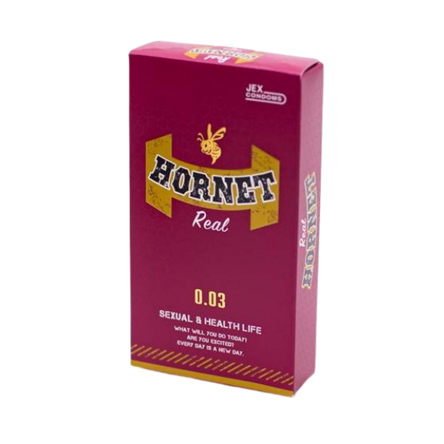 Bao Cao Su Jex Hornet Real 0.0.3 Siêu Mỏng, Hương Bạc Hà 8 Cái Chính Hãng