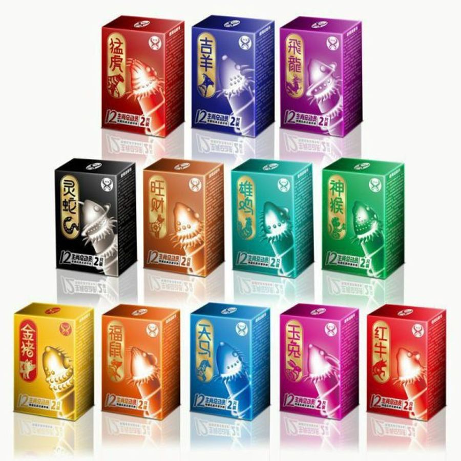 Bao Cao Su Juncai 12 Con Giáp Hộp 2 Cái – Tăng Khoái Cảm Cho Bạn Tình Chính Hãng 363189