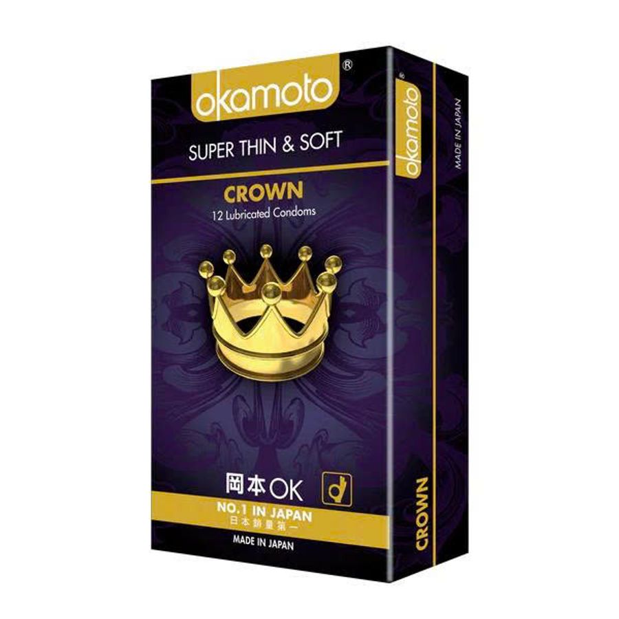 Bao Cao Su Okamoto Crown Siêu Mỏng Và Mềm Mại 10 Cái Chính Hãng