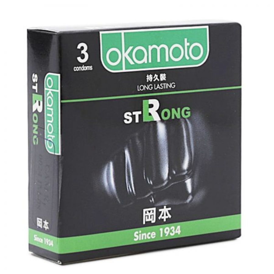 Bao Cao Su Okamoto Strong Kéo Dài Thời Gian Hộp 3 Cái Chính Hãng 363116