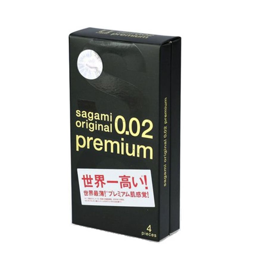 Bao Cao Su Sagami Original 0.02 Premium, Siêu Mỏng Hộp 4 Chính Hãng