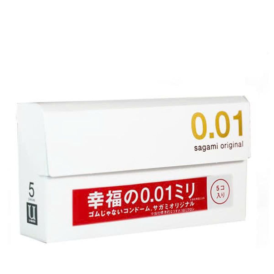 Bao Cao Su Sagami Original 0.01 Siêu Mỏng 5 Cái Chính Hãng