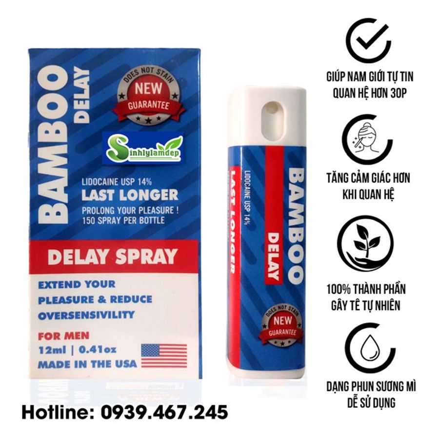 BamBoo Delay Spray – Xịt kéo dài thời gian yêu cho nam giới