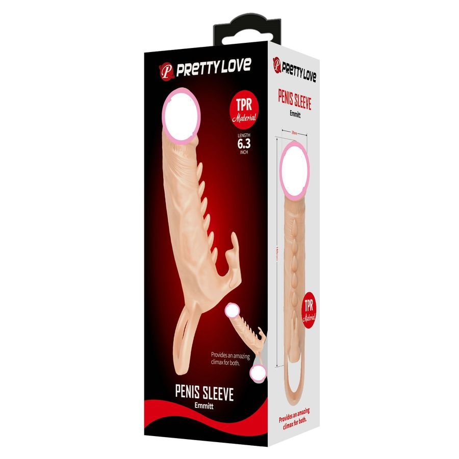 Bao cao su đôn dên gai pretty love emmitt có nhánh chống tuột