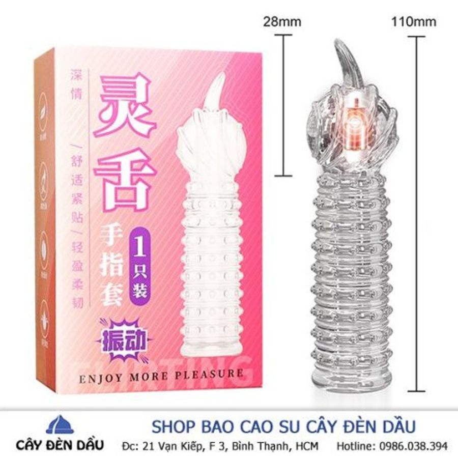 Bao Đôn Ngón Tay Cao Cấp JIYU Rung Móc Siêu Sướng 357321