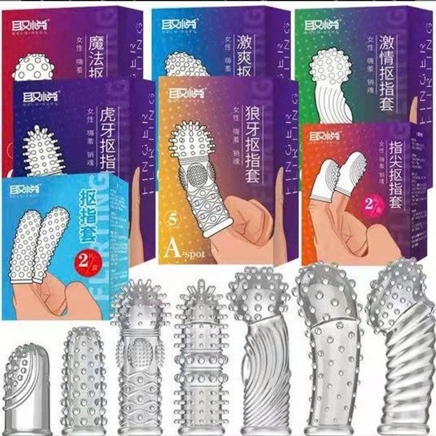  Bao cao su đôn dên ngón tay Aichao