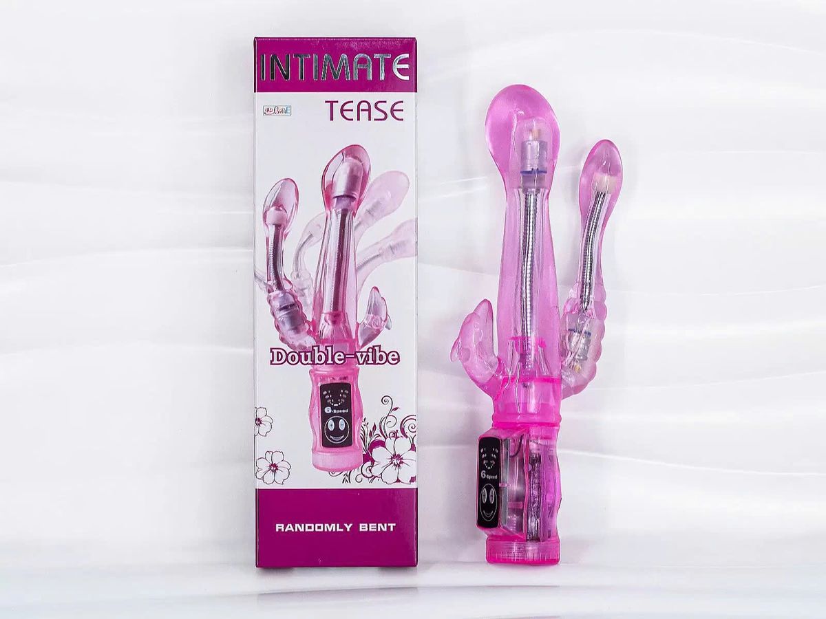 Dương vật giả đa năng Intimate Tease rung kích thích với 3 nhánh 354854