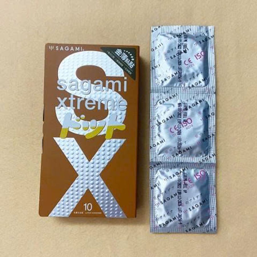 Bao cao su có gai Sagami Xtreme Feel Up 10 bao