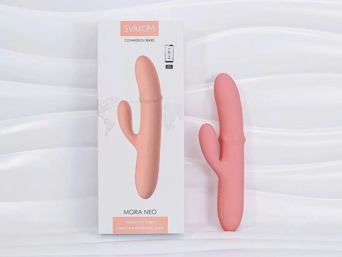 Dương vật giả rung chạy bi đa năng Svakom Mora Neo điều khiển từ xa toàn cầu