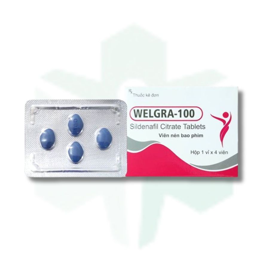 Viên uống hỗ trợ cương lâu ra và sinh lực nam Welgra 100mg